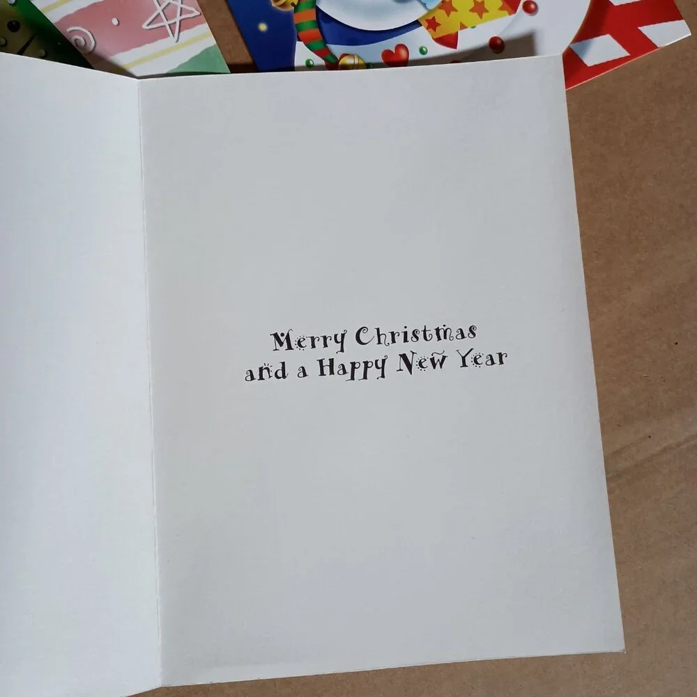 vintage unused Christmas card variety pack 16 cards with envelopes